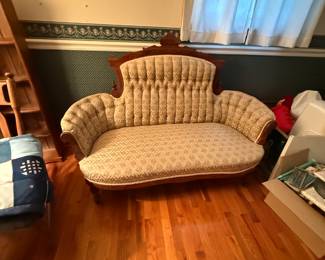 Great pictures from the day we got the keys! Here is an absolutely stunning Victorian East Lae Settee!