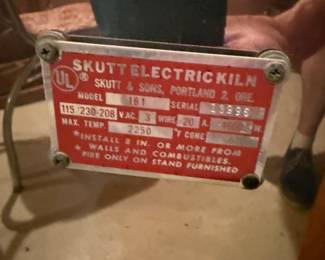 This is very cool. It is a Scutt electric kiln.