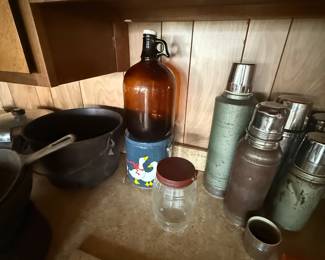 Some Stanley and Aladdin vintage thermoses