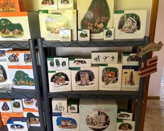 here’s a rack of Christmas department 56