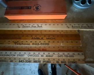 Here lots of terrific Meryll, Michigan and surrounding areas yardsticks all vintage