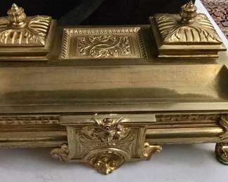 A Continental Style Desk Set/Inkwell