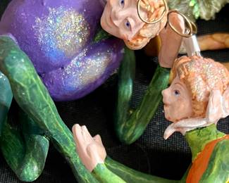DEPT 56 FRUIT ORNAMENTS.