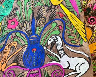 AMATE BARK MEXICAN PAINTING.