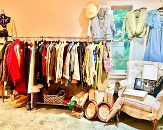 ANOTHER VINTAGE CLOTHING RACK.