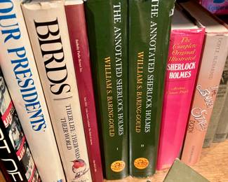 GOOD SELECTION OF SHERLOCK HOLMES BOOKS.