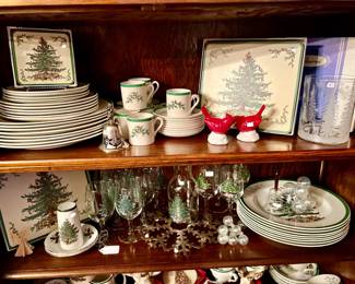 CHRISTMAS TREE BY SPODE CHINA.