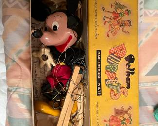 Vintage Mickey Mouse Pelham marionette