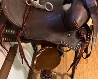 Vintage western saddle