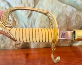 This appears to be a US Navy officer's dress sword, likely dating from the mid to late 20th century.