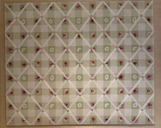 Upholstered Bulletin Board.