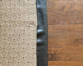 Leather Banded Area Rug. Measures 12' x 12'. Photo 4 of 4.