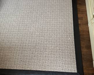 Leather Banded Area Rug. Measures 12' x 12'. Photo 1 of 4.