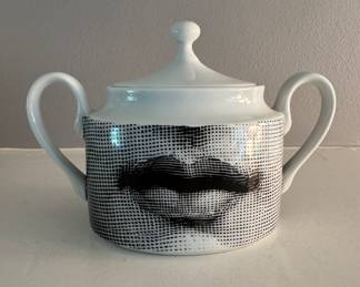 Fornasetti Teme E Variazioni Sugar Bowl. Photo 1 of 2.