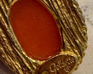 Vintage Goldette Earrings. Photo 2 of 2.