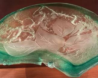 Vintage Large MCM Italian Murano Art Glass, 15" wide.