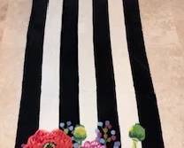 MacKenzie Childs "Poppy Field" runner, 37"x 161"