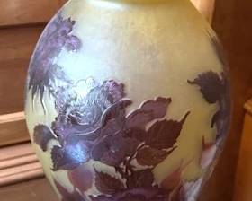Galle Vase/Lamp, 20"