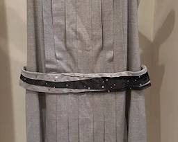 Chanel cashmere silk pleated dress.