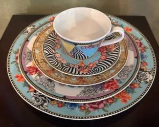 Versace Rosenthal "Hot Flowers" place setting.
