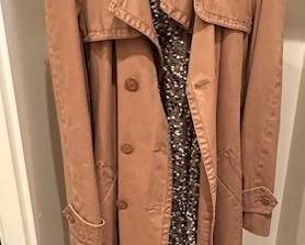 Chanel Beige Cotton Trench Coat.