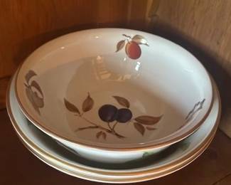 Royal Worcester Evesham porcelain dishes.