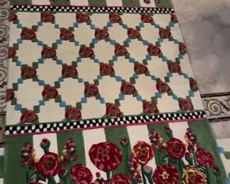MacKenzie Childs 48"x71" runner.