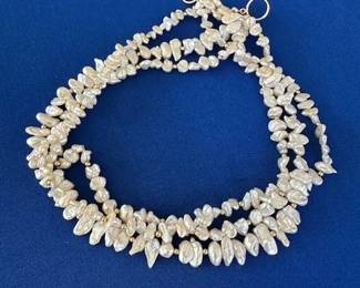 14k Keshi Pearl necklace