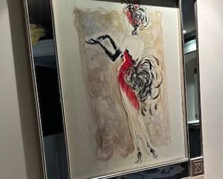 Elegant Lady Lithograph