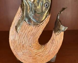 Vintage Brass Gurgle Jug