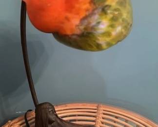 Art Deco Helmet Conch Shell desk lamp.