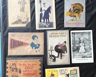 We have over 1000 vintage postcards.  Some as far back as the late 1800’s and early 1900’s.