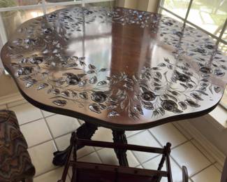 Gorgeous carved table from the Vanderbilt family.