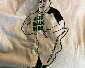 Vintage AIDS walk 2005 African students assoasiation T-Shirt