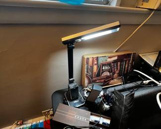 Inkwell with accessories and writing feather pen