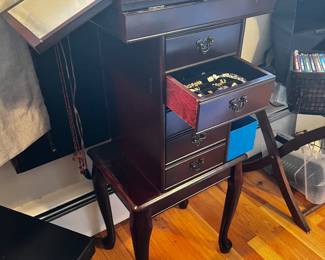 Jewelry cabinet mahogany