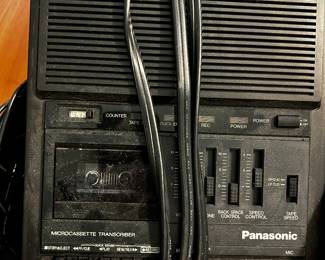 Panasonic microcassette transcriber player recorder