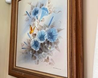 Oil painting signed Serrano