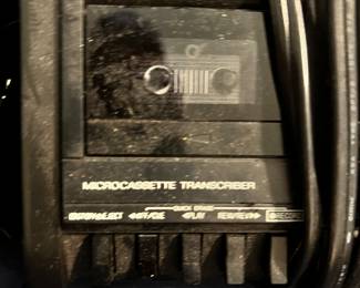 Panasonic microcassette transcriber player recorder