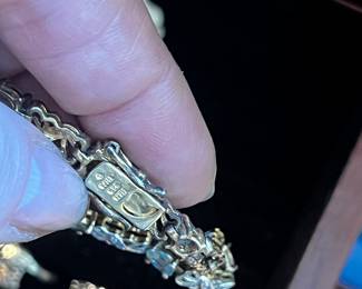 sterling silver topaz bracelet 925