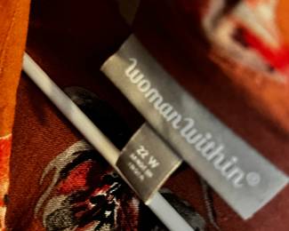 Woman within clothes