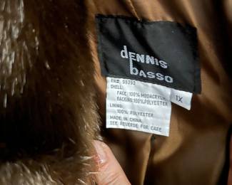 Dennis Basso coat faux fur
