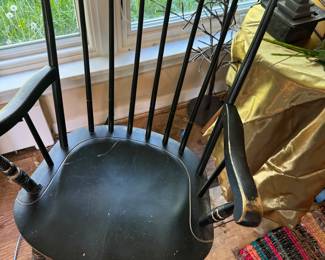 Federal, black, rocking chair