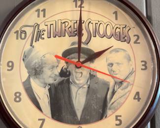 Three Stooges Clock