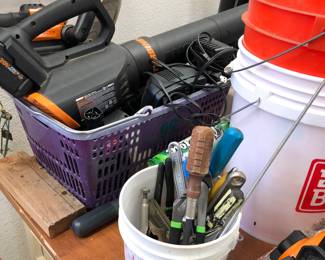 Tools, garage items