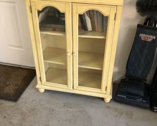 Vintage cabinet with glass doors