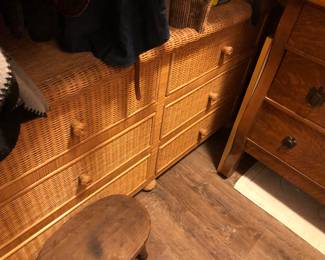 Wicker dresser
