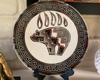 Native American bear plate