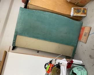 Velvet headboard