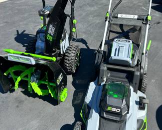 Ego Snowblower and Self Propelled Lawnmower